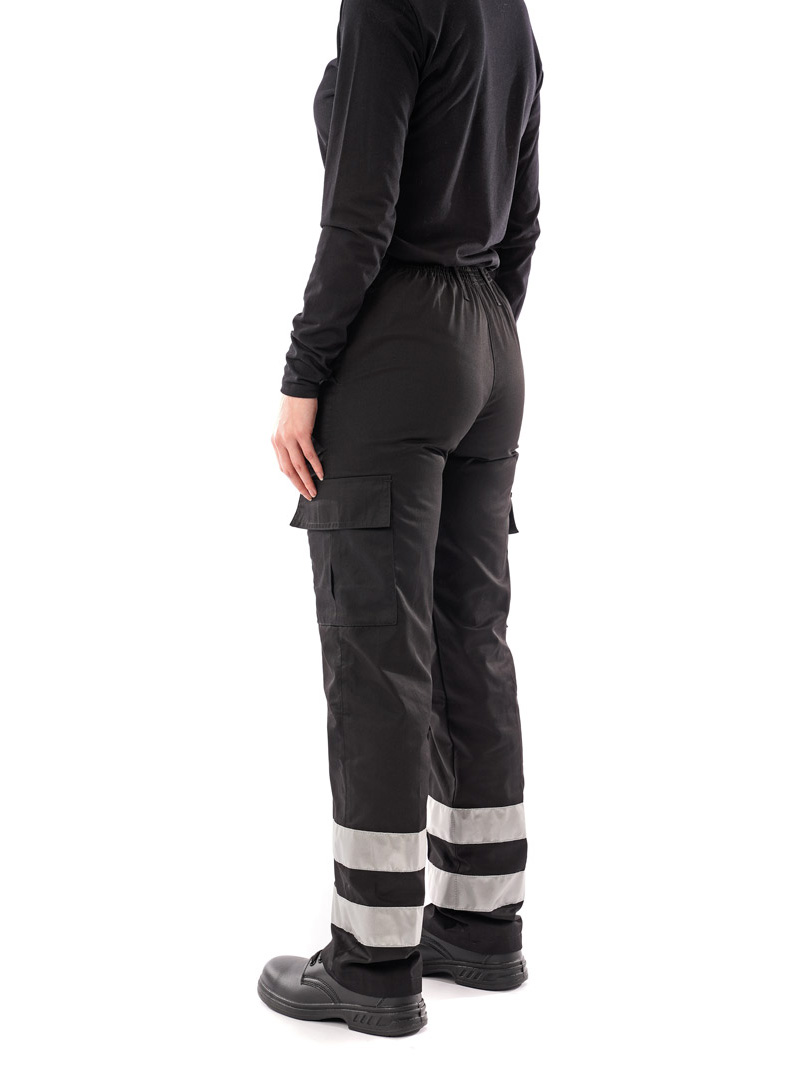 Benchmark Trousers Work Trousers, Women, Black, Poly-Cotton, Waist 34, Leg  31, Regular, Size 16 T24 BLACK R 16